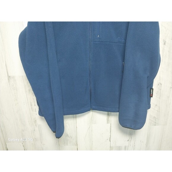 Cabela’s Women’s Size Large Blue Long Sleeve Zippered Fleece Jacket - Picture 2 of 8